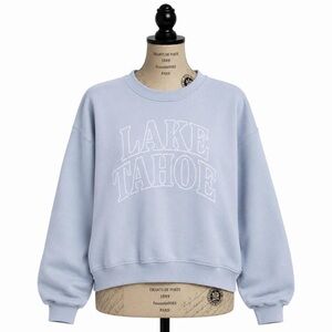 Hollister Co. Baby Blue Lake Tahoe Crewneck Sweatshirt